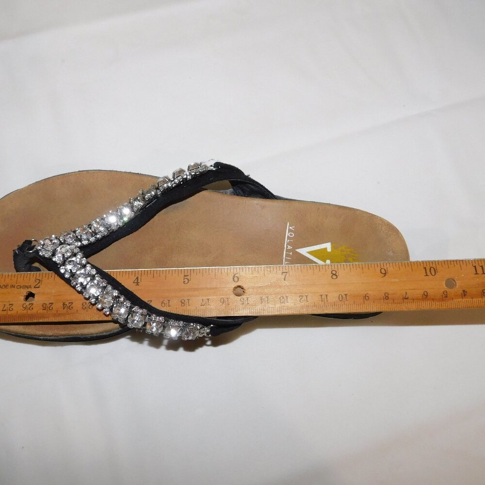 Volatile Flip Flop Bling Rhinestone Sandals - Picture 8 of 9